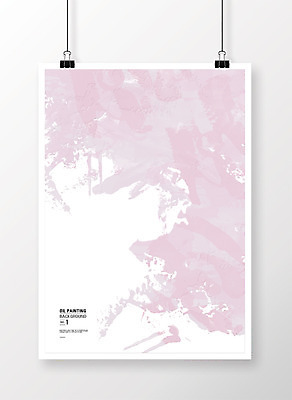 PSD 포스터 종이 컬러 백그라운드 일러스트 페인팅 붓터치 잉크 사람없음 페인트 물감 붓 얼룩 질감 파스텔 연분홍색 국내일러스트 분홍색 학용품 미술도구 파일형식