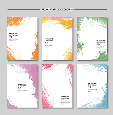 PSD 포스터 종이 분홍색 컬러 백그라운드 일러스트 페인팅 붓터치 잉크 사람없음 초록색 파란색 컬러풀 노란색 주황색 페인트 물감 붓 얼룩 질감 국내일러스트 미술도구 파일형식