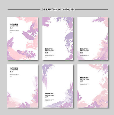 PSD 포스터 종이 컬러 백그라운드 일러스트 페인팅 붓터치 잉크 사람없음 보라색 페인트 물감 붓 얼룩 질감 연분홍색 국내일러스트 분홍색 미술도구 파일형식