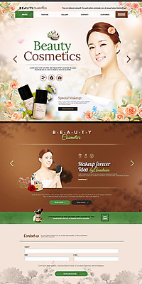 PSD 템플릿 여자 꽃 웹템플릿 20대 성인 두명 뷰티 홈페이지 홈페이지시안 화장품 한국인 의료성형뷰티 랜딩페이지 성인여자만 이미지템플릿 식물 사람 동양인 청년 여자만 성인만 파일형식