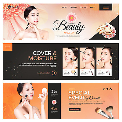 PSD 템플릿 여자 꽃 웹템플릿 여러명 20대 성인 뷰티 화장품 한국인 미용용품 메이크업브러쉬 이벤트배너 파운데이션 의료성형뷰티 웹배너 성인여자만 이미지템플릿 식물 배너 다수 사람 동양인 청년 붓 오브젝트 여자만 성인만 파일형식
