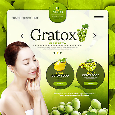PSD 템플릿 여자 웹템플릿 과일 이벤트페이지 건강 한명 이벤트 20대 성인 뷰티 한국인 레몬 청포도 상큼 의료성형뷰티 성인여자한명만 트로피컬아트 이미지템플릿 1 포도 사람 동양인 청년 그림 페이지 여자한명만 성인여자만 파일형식