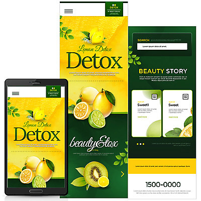 PSD 템플릿 웹템플릿 모바일 건강 키위 사람없음 스마트폰 뷰티 레몬 모바일템플릿 모바일웹 라임 상큼 트로피컬아트 이미지템플릿 과일 핸드폰 스마트기기 그림 파일형식