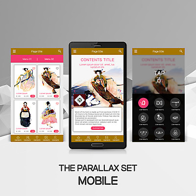 PSD 템플릿 한국전통 여자 웹템플릿 모바일 여러명 스마트폰 터치 한복 모바일템플릿 모바일웹 가야금 패럴렉스 이미지템플릿 전통 다수 현악기 한국 국악기 사람 핸드폰 스마트기기 전통의상 파일형식