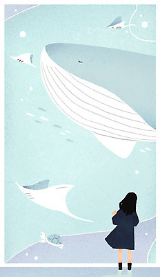 전신 PSD 여자 일러스트 청소년 한명 서기 10대 거북이 고래 감성 가오리 아쿠아리움 국내일러스트 1 컨셉 포유류 파충류 모션 어류 사람 수중동물 수족관 파일형식