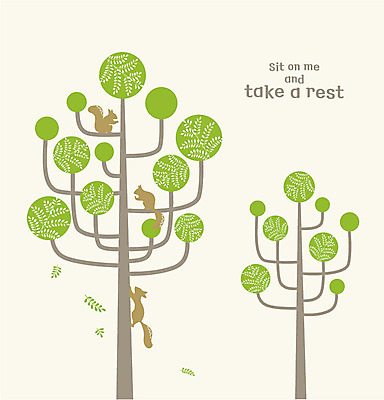 나무 패턴 일러스트 자연 휴식 나뭇잎 세마리 사람없음 고요 다람쥐 휴식처 국내일러스트 AI파일 식물 컨셉 잎 무늬 3 설치류 생태계 파일형식 벡터