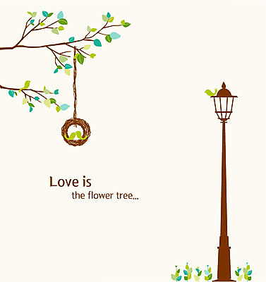 나무 행복 패턴 가로등 여러마리 일러스트 조류 나뭇잎 사랑 사람없음 봄 토피어리 국내일러스트 AI파일 식물 동물 계절 공공시설 감정 다수 잎 무늬 원예 파일형식 벡터