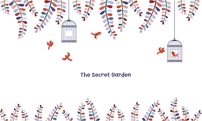 나무 행복 패턴 여러마리 일러스트 조류 나뭇잎 사람없음 새장 국내일러스트 AI파일 식물 동물 감정 다수 잎 무늬 케이지 파일형식 벡터