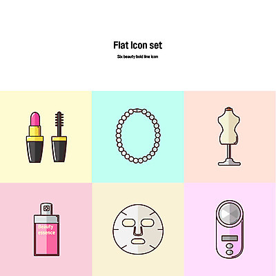 아이콘 패션 목걸이 사람없음 세트 뷰티 화장품 립스틱 마네킹 플랫아이콘 마스카라 마스크팩 에센스 볼드라인 2D아이콘 AI파일 장신구 라인아이콘 팩 파일형식 벡터