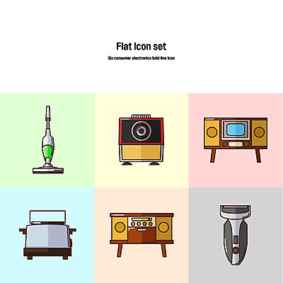 아이콘 사람없음 세트 텔레비전 가전제품 플랫아이콘 청소기 면도기 스테레오 연필깎이 토스트기 볼드라인 2D아이콘 AI파일 문구용품 전자제품 위생용품 소리 청소도구 라인아이콘 파일형식 벡터