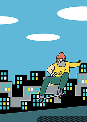 전신 PSD 할아버지 노년 남자 일러스트 한명 빌딩 실버라이프 스케이트보드 국내일러스트 1 라이프스타일 사람 성인 건물 보드_스포츠 파일형식