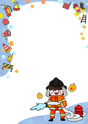 전신 PSD 남자 어린이 일러스트 사다리 불 프레임 한명 확성기 꿈 소방관 장래희망 소화기 사이렌 소방용품 안전펜스 프레임일러스트 국내일러스트 자연요소 1 사람 울타리 도구 안전장비 구조원 소방 파일형식