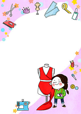 전신 PSD 디자인 옷 여자 어린이 일러스트 도안 단추 프레임 가위 줄자 한명 꼬리표 꿈 바늘 실 마네킹 패션디자이너 재봉틀 장래희망 다리미 프레임일러스트 국내일러스트 1 문구용품 자 사람 라벨 가전제품 도구 디자이너 파일형식