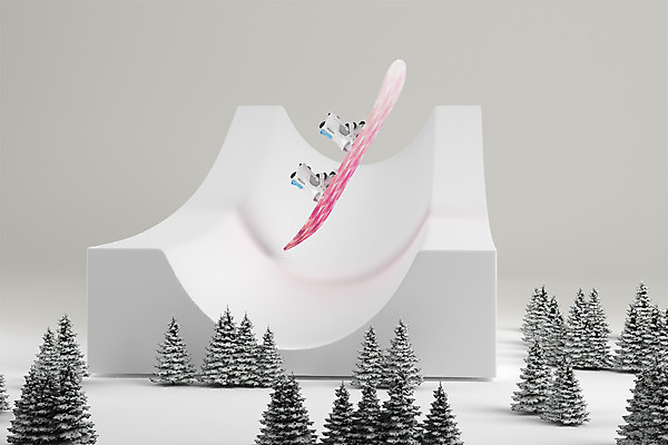 PSD 편집이미지 스포츠 겨울 겨울스포츠 사람없음 그래픽 3D 스노우보드 디지털합성 편집3D 계절 보드_스포츠 파일형식