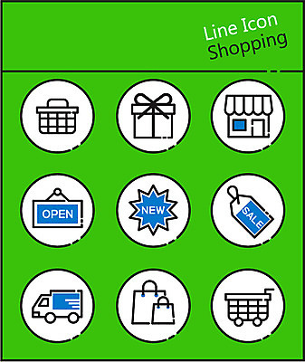 아이콘 사람없음 선물상자 세트 쇼핑백 꼬리표 세일 상점 쇼핑카 트럭 오픈 장바구니 라인아이콘 new 2D아이콘 AI파일 가방 자동차 선물 쇼핑 상자 라벨 바구니 카트 파일형식 벡터
