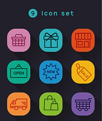 아이콘 사람없음 선물상자 세트 쇼핑백 꼬리표 세일 상점 쇼핑카 트럭 오픈 장바구니 라인아이콘 new 2D아이콘 AI파일 가방 자동차 선물 쇼핑 상자 라벨 바구니 카트 파일형식 벡터