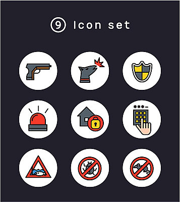 아이콘 낚시 자물쇠 사람없음 세트 총 금지 개 암호 벌레 쥐 라인아이콘 보안 사이렌 2D아이콘 AI파일 무기 곤충 포유류 레저 안전 설치류 파일형식 벡터