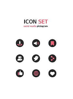 아이콘 인터넷 조류 사람없음 세트 픽토그램 꼬리표 소리 하트 최고 픽토그램아이콘 공유 소셜미디어 좋음 2D아이콘 AI파일 모양 동물 컨셉 라벨 파일형식 벡터