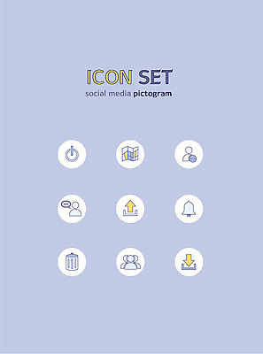 아이콘 지도 사람없음 세트 픽토그램 종 쓰레기통 픽토그램아이콘 다운로드 소셜미디어 업로드 전원버튼 채팅 2D아이콘 AI파일 버튼 전원_전기 파일형식 벡터