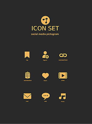 아이콘 음악 음표 사람없음 세트 픽토그램 꼬리표 쓰레기통 하트 이메일 연결 픽토그램아이콘 비디오 로그아웃 소셜미디어 채팅 좋음 2D아이콘 AI파일 모양 기호 컨셉 문화예술 라벨 파일형식 벡터