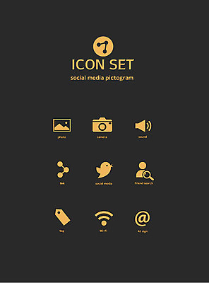 아이콘 사람없음 세트 픽토그램 꼬리표 카메라 소리 접속 앨범 픽토그램아이콘 검색 와이파이 골뱅이기호 소셜미디어 2D아이콘 AI파일 기호 전자제품 라벨 무선인터넷 파일형식 벡터