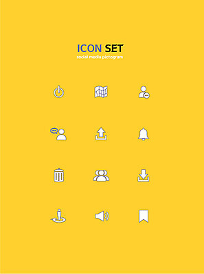 아이콘 지도 사람없음 세트 픽토그램 꼬리표 소리 종 쓰레기통 그룹 알림 픽토그램아이콘 다운로드 소셜미디어 업로드 전원버튼 채팅 2D아이콘 AI파일 버튼 라벨 전원_전기 파일형식 벡터