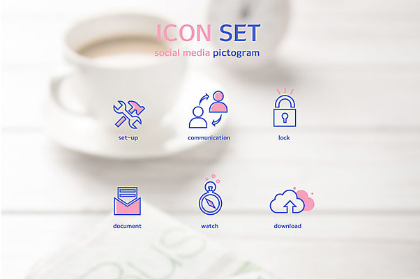 아이콘 시계 커뮤니케이션 자물쇠 사람없음 세트 픽토그램 픽토그램아이콘 문서 잠금 다운로드 소셜미디어 환경설정 2D아이콘 AI파일 보안 설정 파일형식 벡터