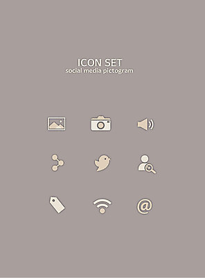 아이콘 사람없음 세트 픽토그램 꼬리표 카메라 소리 접속 앨범 픽토그램아이콘 검색 와이파이 골뱅이기호 소셜미디어 2D아이콘 AI파일 기호 전자제품 라벨 무선인터넷 파일형식 벡터