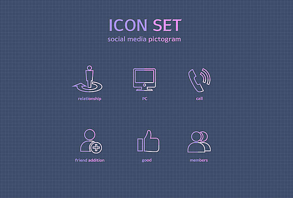 아이콘 사람없음 컴퓨터 세트 픽토그램 최고 그룹 픽토그램아이콘 소셜미디어 친구추가 2D아이콘 AI파일 전자제품 파일형식 벡터