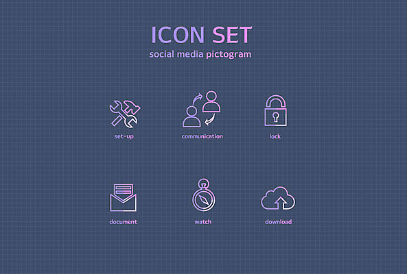 아이콘 시계 커뮤니케이션 자물쇠 사람없음 세트 픽토그램 픽토그램아이콘 문서 잠금 다운로드 소셜미디어 환경설정 2D아이콘 AI파일 보안 설정 파일형식 벡터