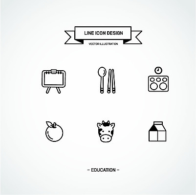 아이콘 젓가락 알림판 수저 사람없음 세트 우유 소 사과 라인아이콘 식판 급식 2D아이콘 AI파일 식기 과일 포유류 유제품 파일형식 벡터