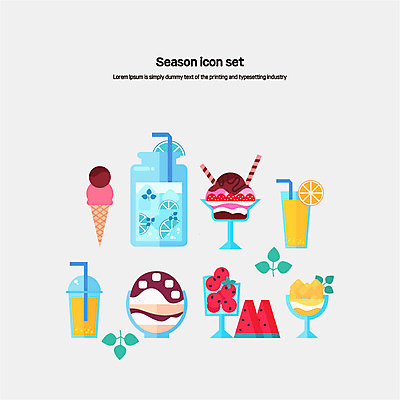 아이콘 아이스크림 디저트 여름음식 수박 사람없음 세트 주스 오렌지주스 플랫아이콘 빙수 팥빙수 제철음식 제철과일 2D아이콘 AI파일 음료 음식 과일 과일주스 제철 파일형식 벡터 여름_계절