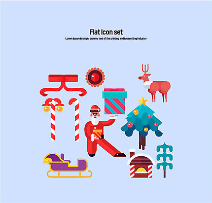 나무 아이콘 남자 리본 크리스마스 사탕 선물 한명 세트 크리스마스트리 산타클로스 쿠키 플랫아이콘 썰매 순록 2D아이콘 AI파일 식물 1 기념일 디저트 사람 파일형식 벡터