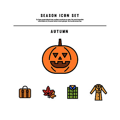 아이콘 단풍 남방 가방 사람없음 세트 가을 트렌치코트 라인아이콘 잭오랜턴 볼드라인 2D아이콘 AI파일 잡화 계절 셔츠 잎 할로윈 코트 파일형식 벡터