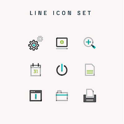 아이콘 인터넷 비즈니스 경고 사람없음 세트 달력 인쇄기 라인아이콘 검색 문서 폴더 설정 전원버튼 2D아이콘 AI파일 버튼 전자제품 전원_전기 파일 파일형식 벡터