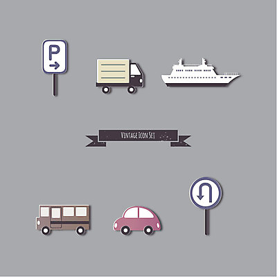 아이콘 자동차 버스 사람없음 세트 트럭 표지판 크루즈 플랫아이콘 주차장 유턴 2D아이콘 AI파일 육상교통 배_교통 대중교통 알림판 파일형식 벡터