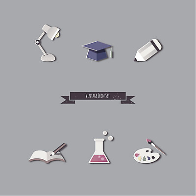 아이콘 교육 학사모 사람없음 책 세트 연필 스탠드 팔레트 플랫아이콘 삼각플라스크 2D아이콘 AI파일 모자_잡화 졸업 학용품 조명 필기구 플라스크 파일형식 벡터