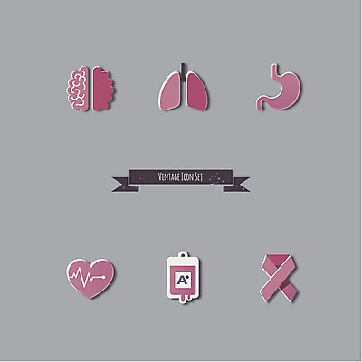 아이콘 의학 사람없음 세트 허파 맥박 플랫아이콘 뇌 위장 수혈 2D아이콘 AI파일 치료 장기_의학 호흡기관 파일형식 벡터