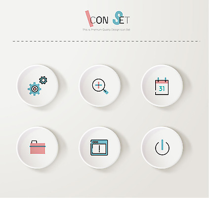 아이콘 전구 경고 사람없음 세트 달력 라인아이콘 폴더 전원버튼 환경설정 2D아이콘 AI파일 버튼 전원_전기 파일 설정 파일형식 벡터