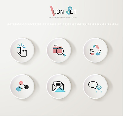 아이콘 비즈니스 돋보기 안내 사람없음 세트 터치 이메일 라인아이콘 검색 폴더 클릭 공유 2D아이콘 AI파일 파일 파일형식 벡터