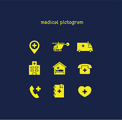 아이콘 의학 병원 사람없음 세트 픽토그램 심장 구급차 전화기 픽토그램아이콘 2D아이콘 AI파일 자동차 장기 파일형식 벡터