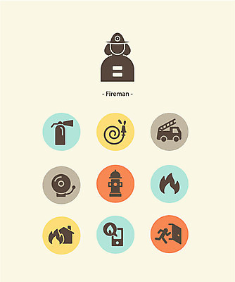 아이콘 불 사람없음 세트 픽토그램 소방관 탈출 픽토그램아이콘 화재 소방차 소화전 비상구 소방호스 신고 2D아이콘 AI파일 자연요소 컨셉 자동차 안전장비 구조원 소방 사건 호스 파일형식 벡터
