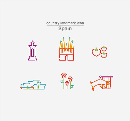 아이콘 토마토 사람없음 세트 장미 스페인 라인아이콘 투우 스페인광장 구겐하임미술관 2D아이콘 AI파일 꽃 유럽 채소 미술관 뉴욕 광장 파일형식 벡터