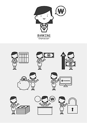 아이콘 여자 화살표 돈 자물쇠 여러명 세트 저축 돼지저금통 라인아이콘 은행 통장 은행원 인터넷뱅크 저금리 얼굴없음 금융의날 2D아이콘 AI파일 직업 다수 사람 금융 저금통 재산 금리 파일형식 벡터 법정기념일