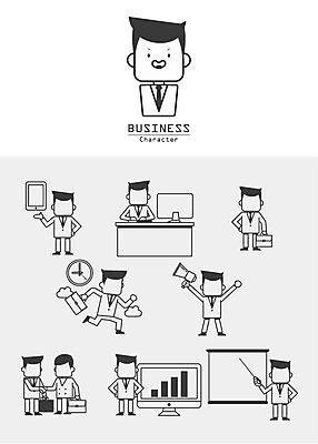 아이콘 남자 비즈니스 회의 그래프 악수 여러명 세트 태블릿 업무 비즈니스맨 발표 지각 라인아이콘 출근 2D아이콘 AI파일 다수 사람 손짓 전자제품 스마트기기 작업 직장인 출퇴근 파일형식 벡터