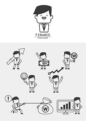아이콘 남자 화살표 사업가 그래프 여러명 세트 라인아이콘 상승 매출 재정 얼굴없음 2D아이콘 AI파일 직업 다수 컨셉 사람 경제 파일형식 벡터