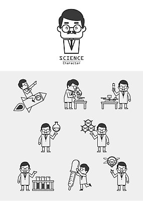 아이콘 남자 과학 아이디어 세포 현미경 실험 여러명 세트 연구원 스포이트 우주선 과학자 라인아이콘 얼굴없음 2D아이콘 AI파일 직업 다수 컨셉 실험기구 사람 우주 피펫 학자 파일형식 벡터