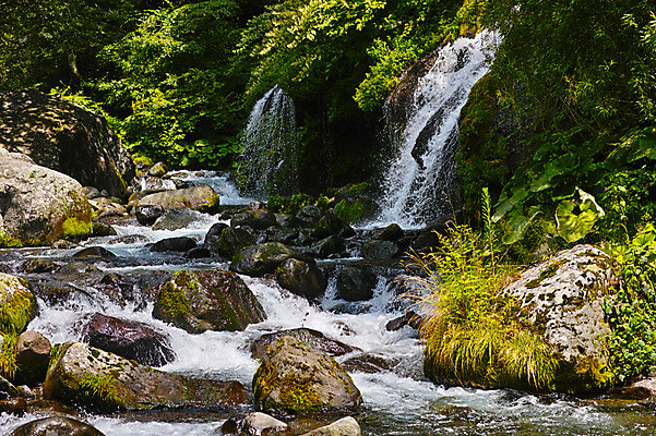 포토 JPG 주간 자연 풍경 사람없음 야외 계곡 일본 폭포 바위 야마나시 국내포토 자연요소 아시아 돌_바위 생태계 파일형식