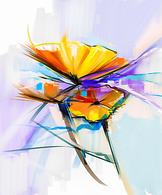 JPG 해외이미지 꽃 일러스트 사람없음 그림 손그림 유화 해외202004 해외일러스트 식물 미술 파일형식 이미지허브