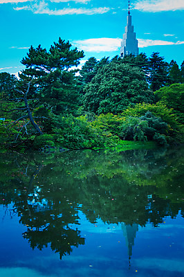 포토 JPG 주간 나무 구름 공원 호수 자연 하늘 물그림자 풍경 빌딩 사람없음 야외 숲 신주쿠 국내포토 자연요소 식물 공공시설 그림자 건물 생태계 파일형식